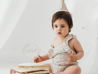 Cake Smash Photoshoot in Rugby Warwickshire
